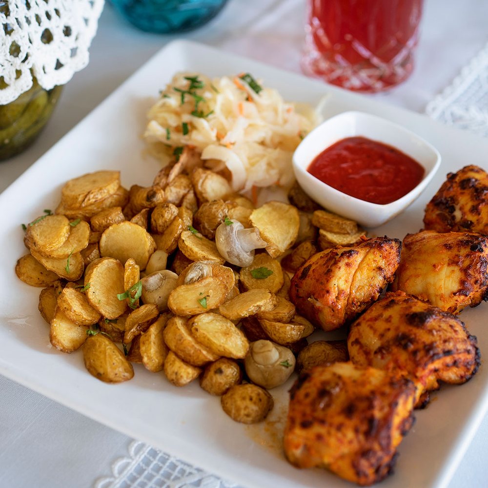 Flame grilled shashlik